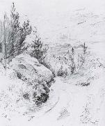 First Glimpse of Sundborn Pencil Carl Larsson